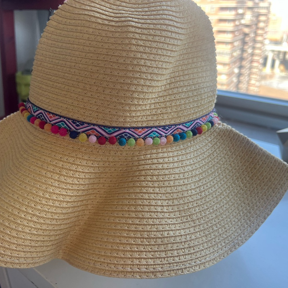 All paper wide rim hat colorful
